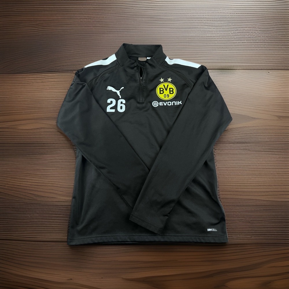 Puma Borussia Dortmund BVB 09 #26 Evonik Training Top Black DRYCELL Youth Large